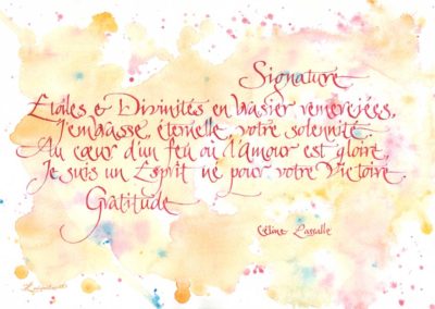 Signature Poésie de Céline Lassalle
